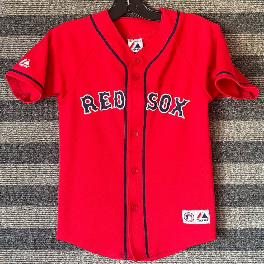 Majestic Boston Red Sox Red Kids Jersey Youth Medium for an 8-10 year old